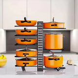 Organizador ollas, tapas y sartenes 🍳 3 EN 1 POWER KIT ✨ 8 Niveles