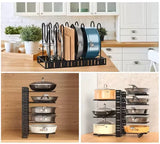 Organizador ollas, tapas y sartenes 🍳 3 EN 1 POWER KIT ✨ 8 Niveles