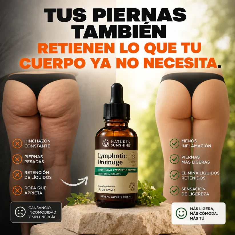 PurezaDrops™ | Drena Naturalmente la Hinchazón del Rostro, Abdomen y Piernas