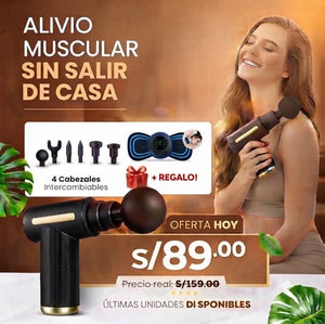 Pistola de Masaje Profesional + Mini Masajeador Gratis 🎁