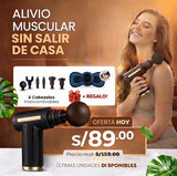 Pistola de Masaje Profesional + Mini Masajeador Gratis 🎁