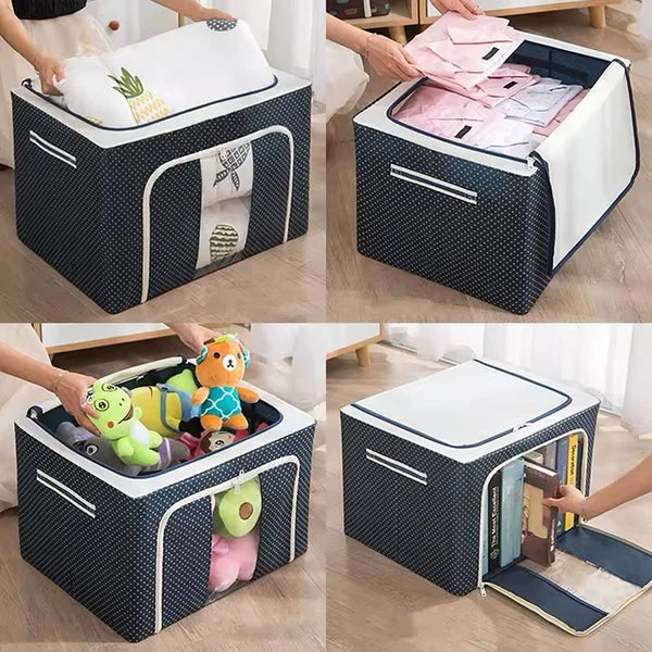 Caja Organizadora Oxford - Premium con Varillas | Pack 3 UNDS