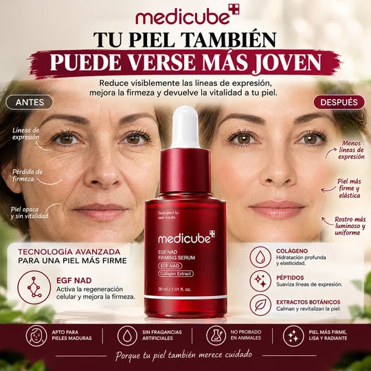 MEDICUBE SÉRUM™ | Piel Visiblemente Más Firme y Radiante en tu Rutina de Día y Noche