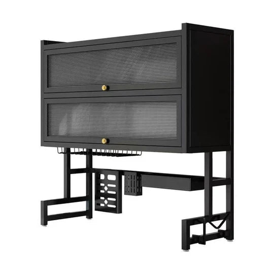 ORGANIZADOR Y ESCURRIDOR DE PLATOS DE 3 NIVELES CON DOBLE TAPA DE 85 CM